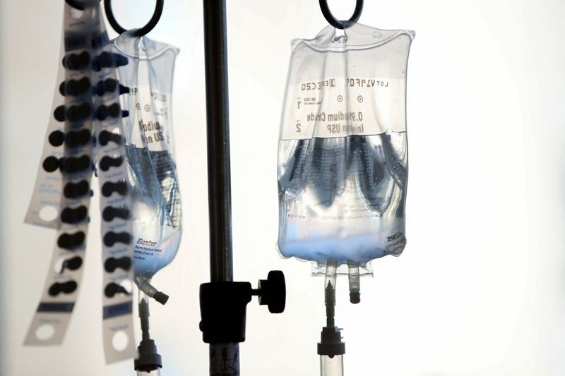 &copy; Reuters. Bolsas intravenosas com tratamento contra o câncer
04/09/2019
REUTERS/Mike Blake