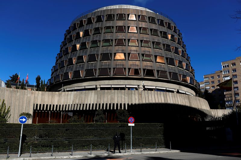 &copy; Reuters. FOTO DE ARCHIVO: El Tribunal Constitucional español en Madrid, España 27 de enero de 2018. REUTERS/Juan Medina