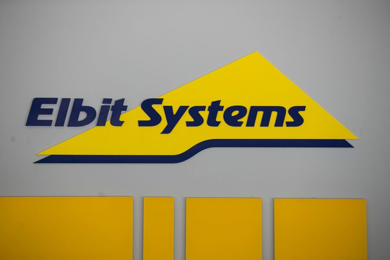 &copy; Reuters. FILE PHOTO: Logo of Israeli defence electronics firm Elbit Systems is seen at their offices in Haifa, Israel February 26, 2017. Picture taken February 26, 2017. REUTERS/Baz Ratner