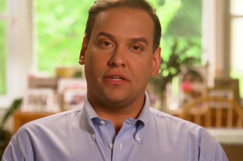 © Reuters. FILE PHOTO: U.S. Representative-elect George Santos, a New York Republican who acknowledged lying about his education and employment history while running for Congress, appears in an undated still image from a political campaign video in New York, U.S. George Santos campaign/Handout via REUTERS