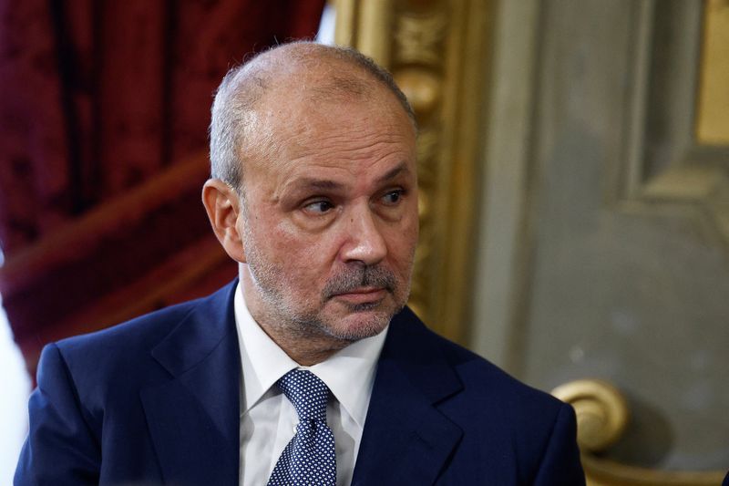 &copy; Reuters. FILE PHOTO: Italy's newly appointed Health Minister Orazio Schillaci attends the swearing-in ceremony at the Quirinale Presidential Palace, in Rome, Italy October 22, 2022. REUTERS/Guglielmo Mangiapane
