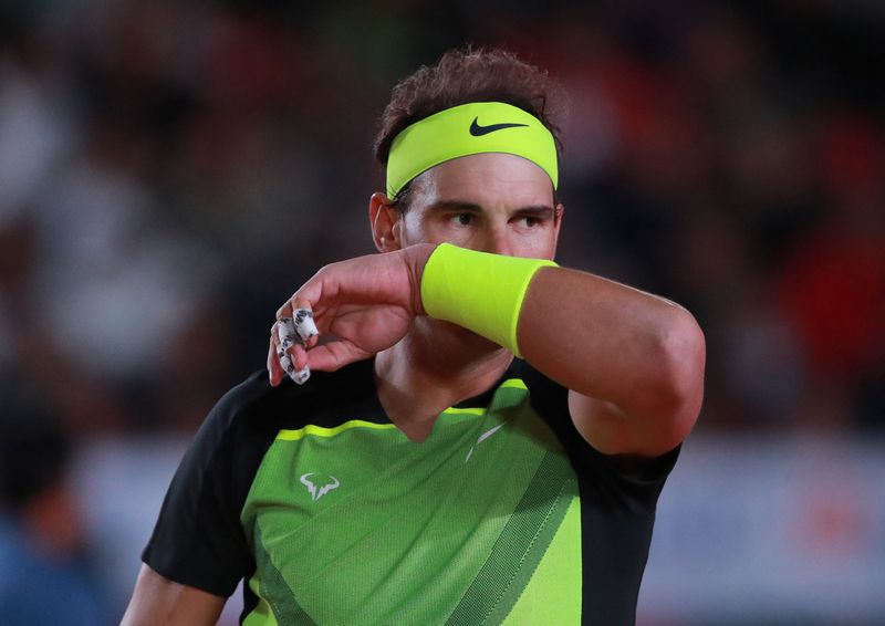 &copy; Reuters. Tenista Rafael Nadal em amistoso na Cidade do México, no México
02/12/2022
REUTERS/Henry Romero