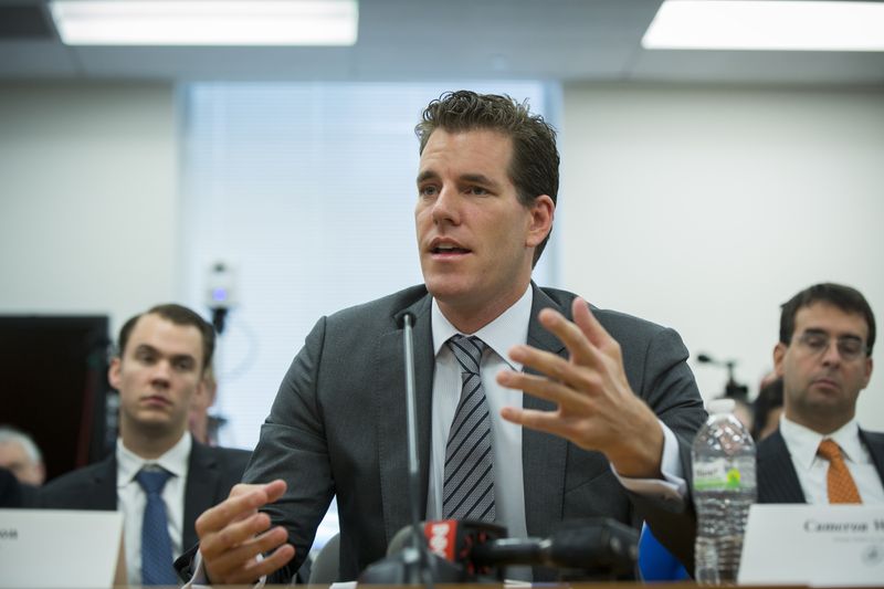 &copy; Reuters. FILE PHOTO: Cameron Winklevoss speaks at a New York State Department of Financial Services (DFS) virtual currency hearing in the Manhattan borough of New York January 28, 2014. REUTERS/Lucas Jackson