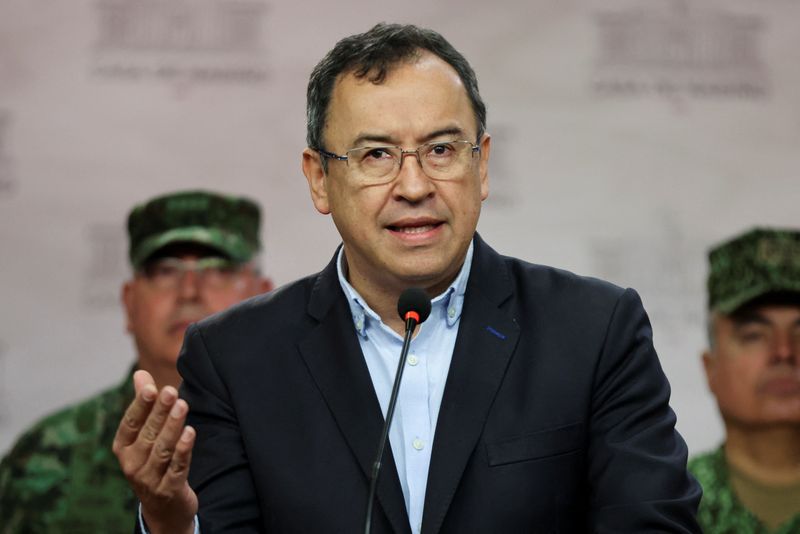 &copy; Reuters. Ministro do Interior da Colômbia, Alfonso Prada, durante coletiva de imprensa em Bogotá, Colômbia
04/01/2023
REUTERS/Luisa Gonzalez