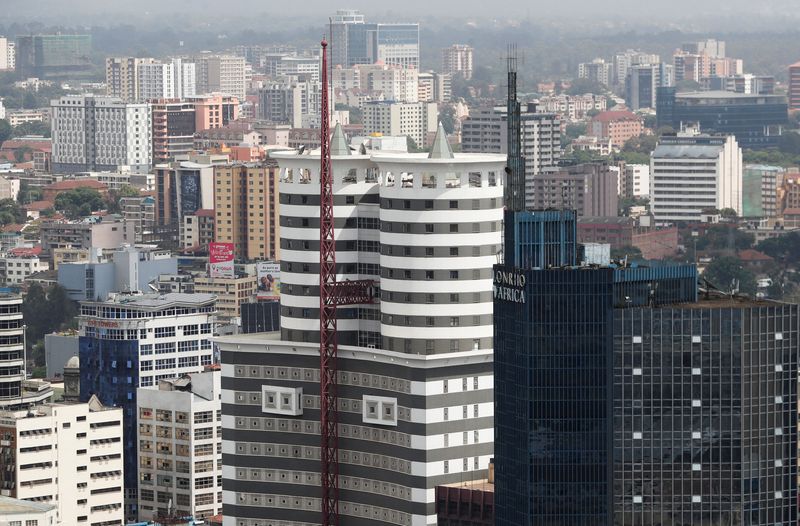 &copy; Reuters. FILE PHOTO: A general view shows the Nation Centre and Lonrho Africa building in central business district in downtown Nairobi, Kenya February 18, 2022. REUTERS/Thomas Mukoya