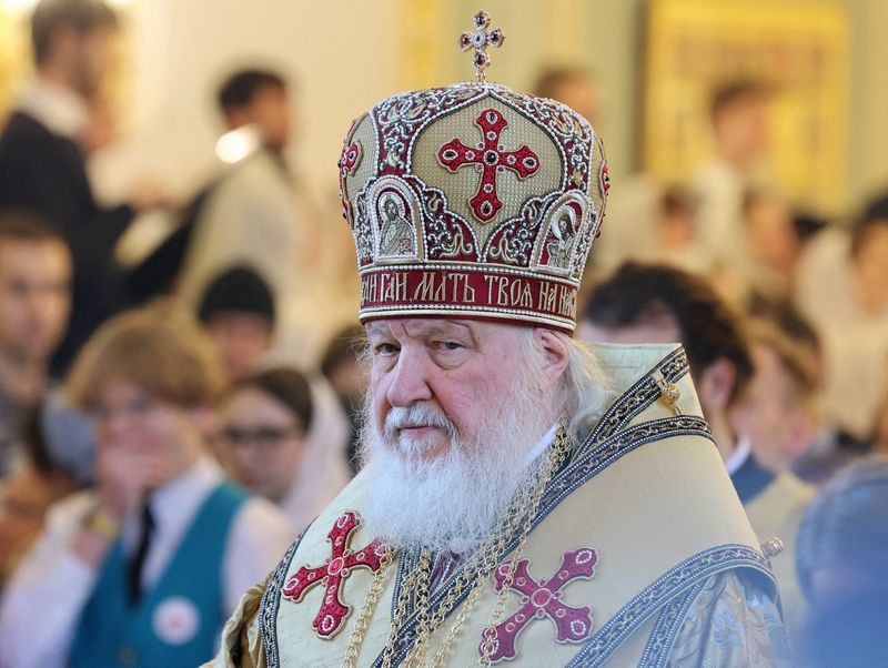 &copy; Reuters. Il Patriarca di Mosca Kirill, capo della Chiesa ortodossa russa. REUTERS/Yulia Morozova