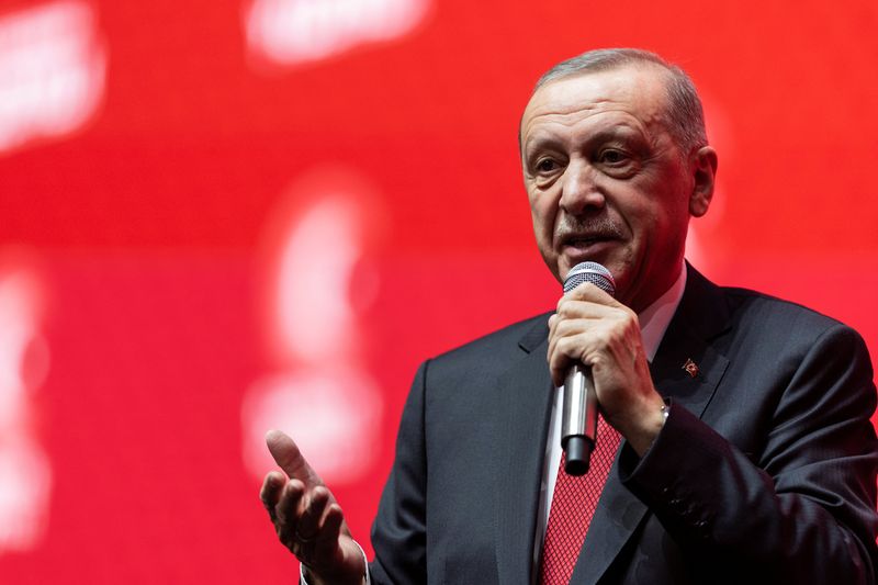 &copy; Reuters. Il presidente turco Tayyip Erdogan ad Ankara, in Turchia. REUTERS/Umit Bektas