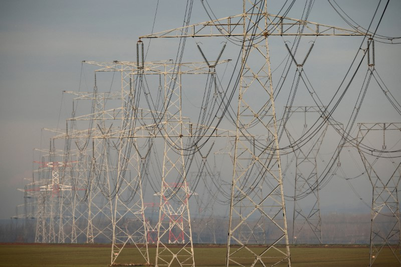 &copy; Reuters. Photo d'archives de lignes électriques à Avesnes-le-Sec, près de Cambrai, France, prise le 8 janvier 2021/REUTERS/Pascal Rossignol