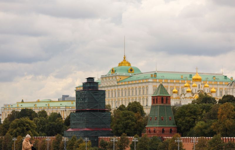 &copy; Reuters. مبنى الكرملين بوسط العاصمة الروسية موسكو في 21 سبتمبر أيلول 2022. تصوير : إيفجينيا نوفوزنينا- رويترز .  