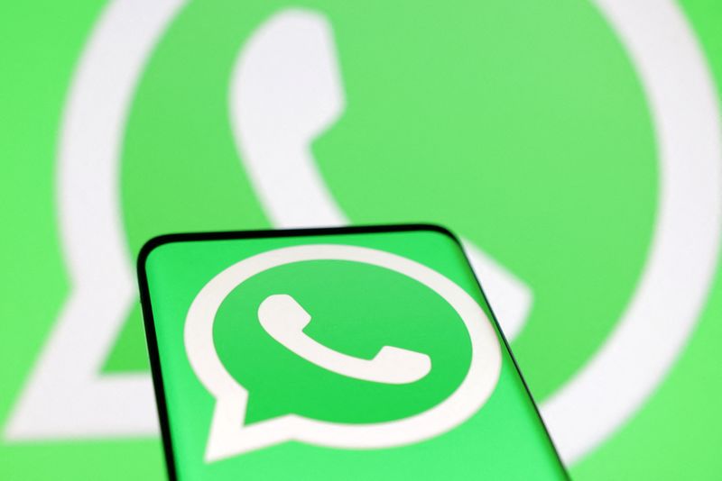 © Reuters. FILE PHOTO: Whatsapp logo is seen in this illustration taken, August 22, 2022. REUTERS/Dado Ruvic/Illustration