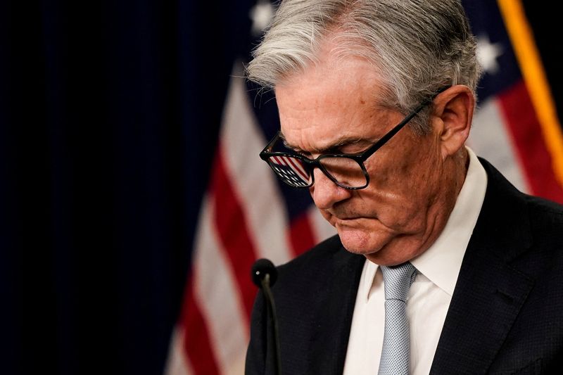 © Reuters. FILE PHOTO: Federal Reserve Board Chairman Jerome Powell holds a news conference in Washington, U.S., November 2, 2022. REUTERS/Elizabeth Frantz/File Photo