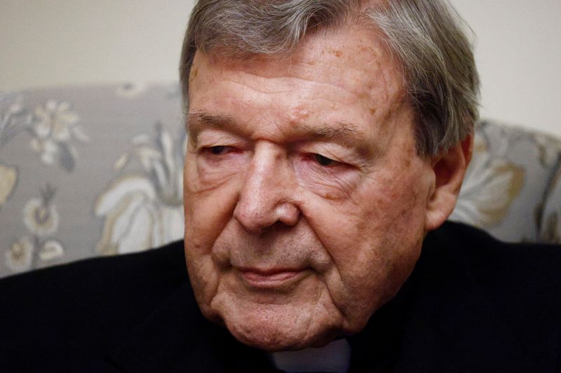 &copy; Reuters. FILE PHOTO: Australian Cardinal George Pell looks on during an interview with Reuters in Rome, Italy December 7, 2020. Picture taken December 7, 2020. REUTERS/Guglielmo Mangiapane