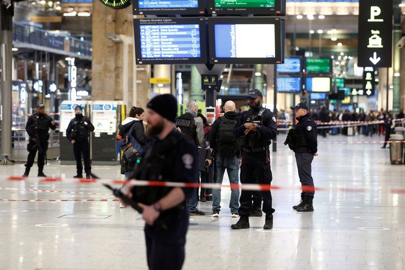 Man with knife wounds six people at Paris Gare du Nord station - police