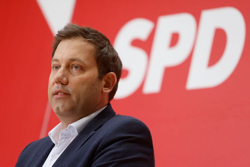 &copy; Reuters. FILE PHOTO: Germany's Social Democratic Party (SPD) Chairman Lars Klingbeil addresses the media during a news conference in Berlin, Germany January 9, 2023. REUTERS/Michele Tantussi