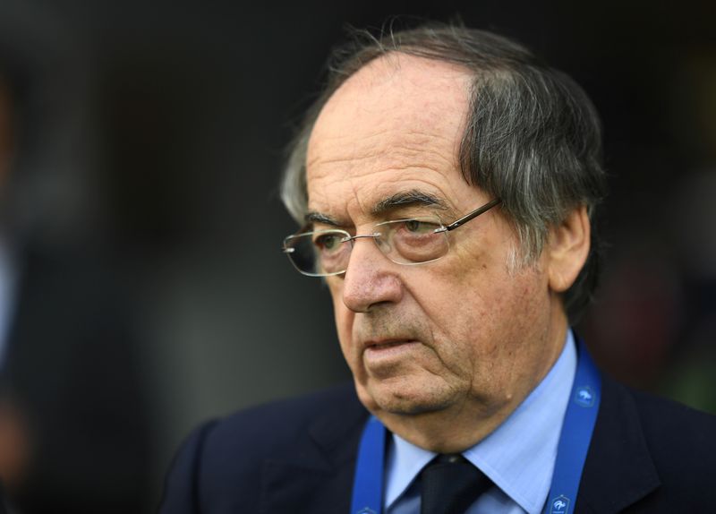 © Reuters. رئيس الاتحاد الفرنسي لكرة القدم نويل لوجريت في صورة من أرشيف رويترز.