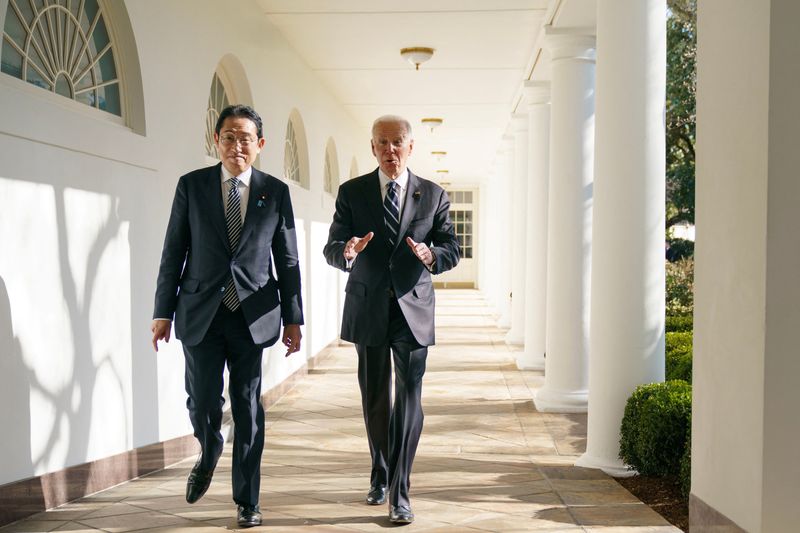 &copy; Reuters. O premiê do Japão, Fumio Kishida, visita Washington
13/01/2023
Mandel Ngan/REUTERS