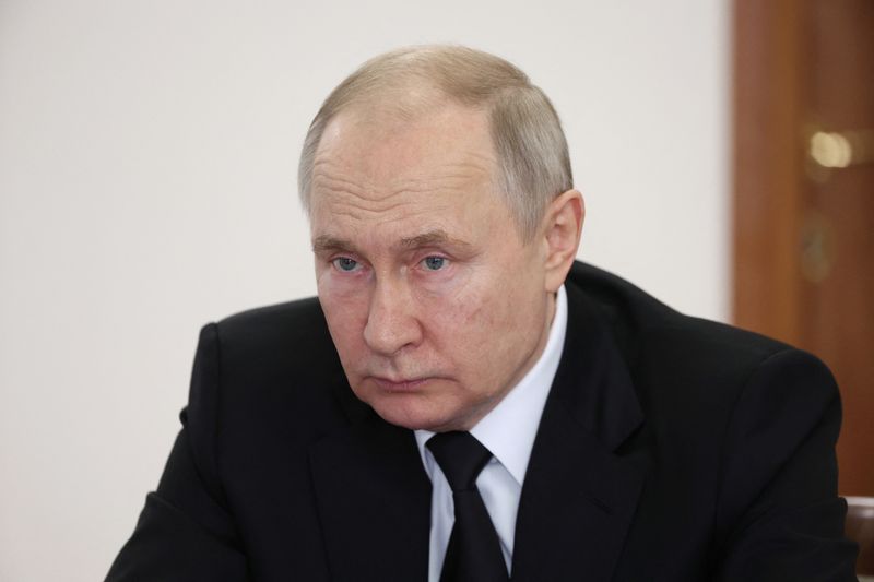 &copy; Reuters. الرئيس الروسي فلاديمير بوتين في أوفا يوم 13 يناير كانون الثاني 2023. صورة لرويترز من وكالة أنباء سبوتنيك.