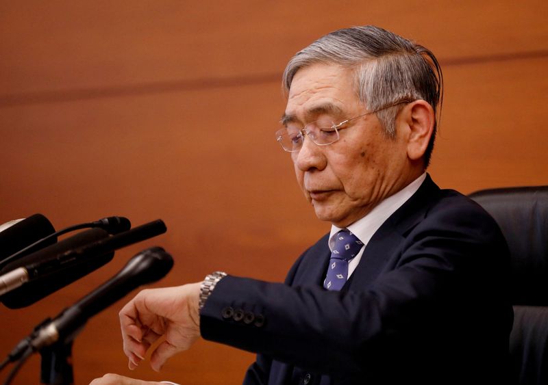 &copy; Reuters. FILE PHOTO: Bank of Japan Governor Haruhiko Kuroda attends a news conference in Tokyo, Japan, January 21, 2020. REUTERS/Kim Kyung-Hoon/