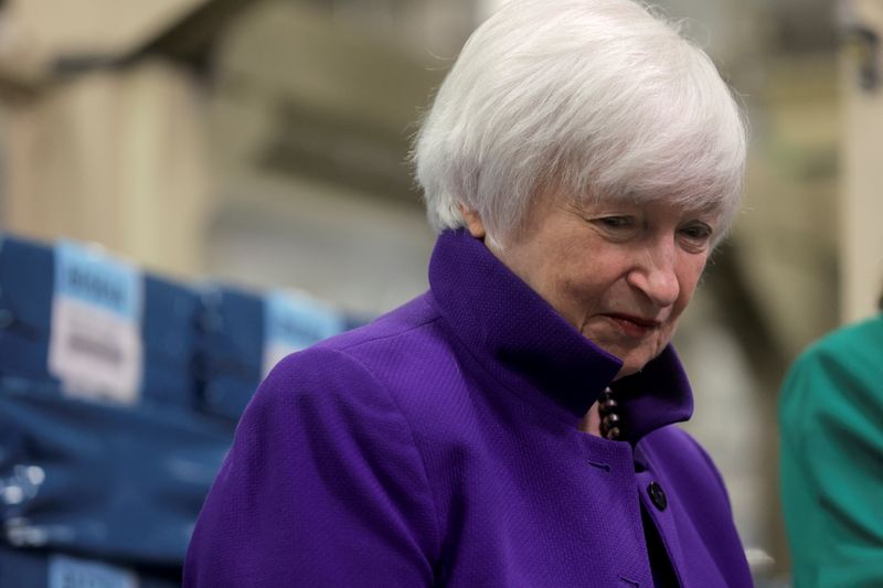 &copy; Reuters. FOTO DE ARCHIVO: La secretaria del Tesoro estadounidense, Janet Yellen, en un acto celebrado en Fort Worth, estado de Texas, Estados Unidos, el 8 de diciembre de 2022. REUTERS/Shelby Tauber