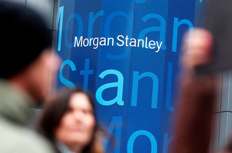 &copy; Reuters. Il logo Morgan Stanley a New York. 9 gennaio 2013. REUTERS/Shannon Stapleton