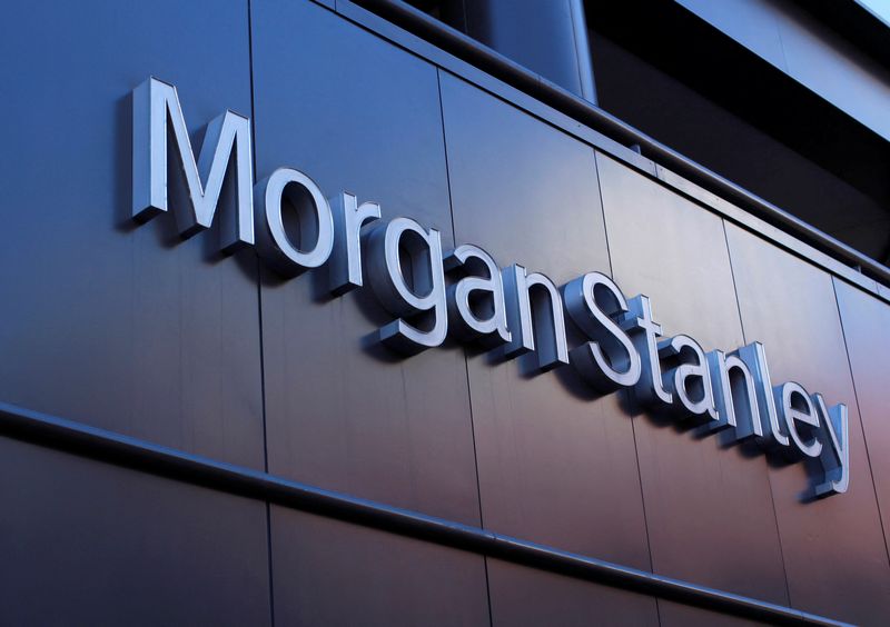 &copy; Reuters. Photo d'archives du logo de Morgan Stanley sur un bâtiment à San Diego, Californie. /Photo prise le 24 septembre 2013/REUTERS/Mike Blake
