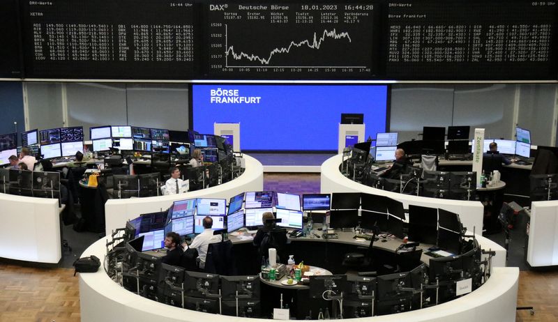 &copy; Reuters. La bourse de Francfort. /Photo prise le 18 janvier 2023/REUTERS/Staff