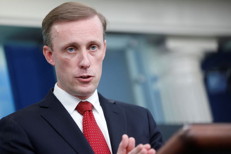 &copy; Reuters. White House National Security Advisor Jake Sullivan addresses the daily press briefing at the White House in Washington, U.S. September 30, 2022.  REUTERS/Jonathan Ernst