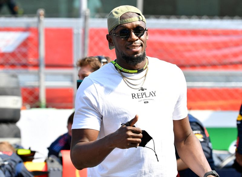 &copy; Reuters. Usain Bolt é visto antes do GP de F1 em Monza, Itália
12/09/2021
REUTERS/Jennifer Lorenzini