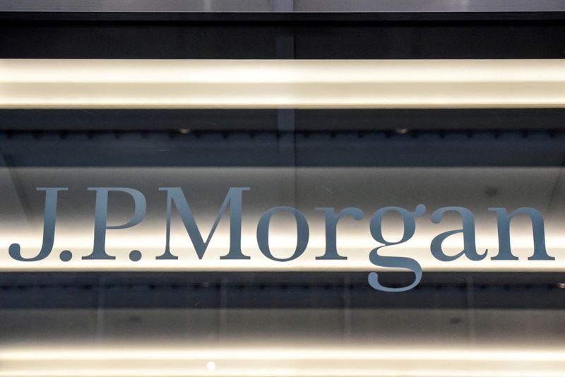 &copy; Reuters. FILE PHOTO: A JPMorgan logo is seen in New York City, U.S., January 10, 2017. REUTERS/Stephanie Keith/