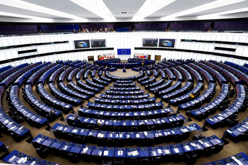 &copy; Reuters. منظر عام للبرلمان الأوروبي في ستراسبورج بفرنسا يوم 13 ديسمبر كانون الأول 2022. تصوير: إيف هيرمان - رويترز.