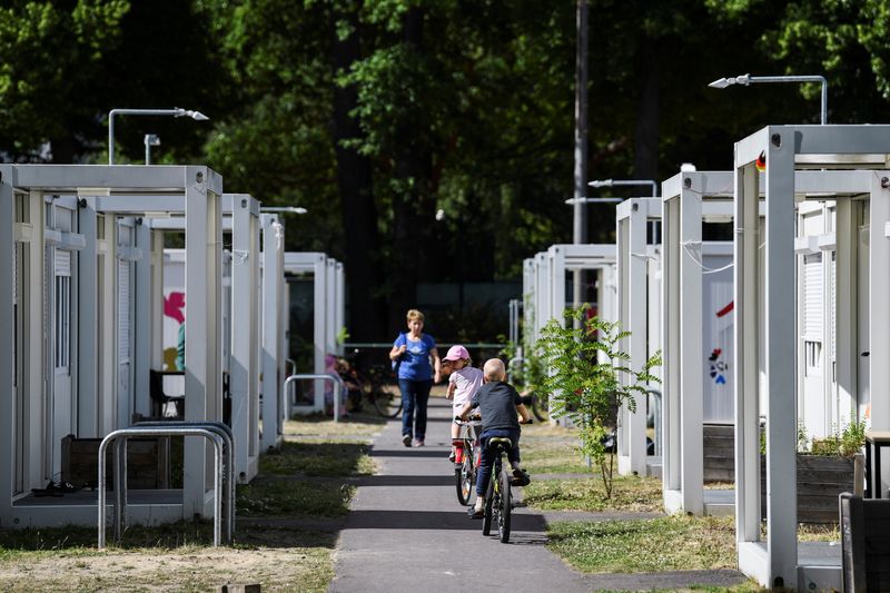 &copy; Reuters. Un foyer pour réfugiés ukrainiens à Berlin. /Photo prise le 14 juin 2022/REUTERS/Annegret Hilse 