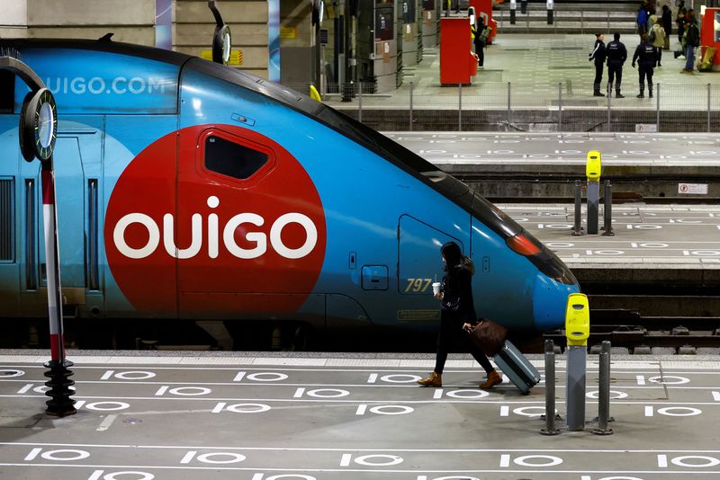 &copy; Reuters. TGV na estação Montparnasse em Paris
19/01/2023. REUTERS/Gonzalo Fuentes