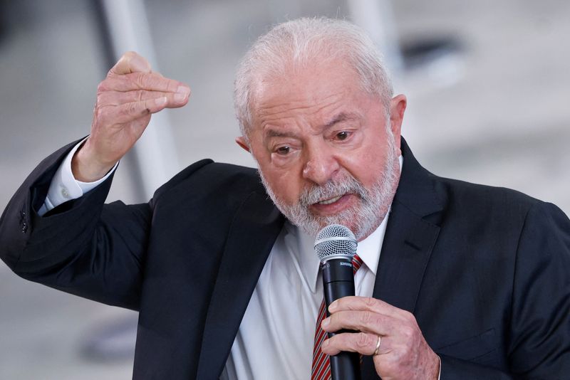 &copy; Reuters. Presidente Luiz Inácio Lula da Silva durante evento no Palácio do Planalto
18/01/2023
REUTERS/Adriano Machado