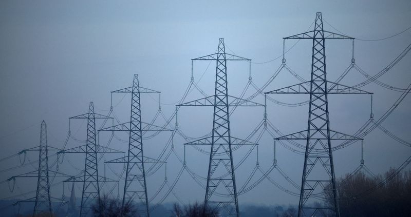 &copy; Reuters. A row of electricity pylons is seen near Ellesmere Port, Britain, January 23, 2023. REUTERS/Phil Noble