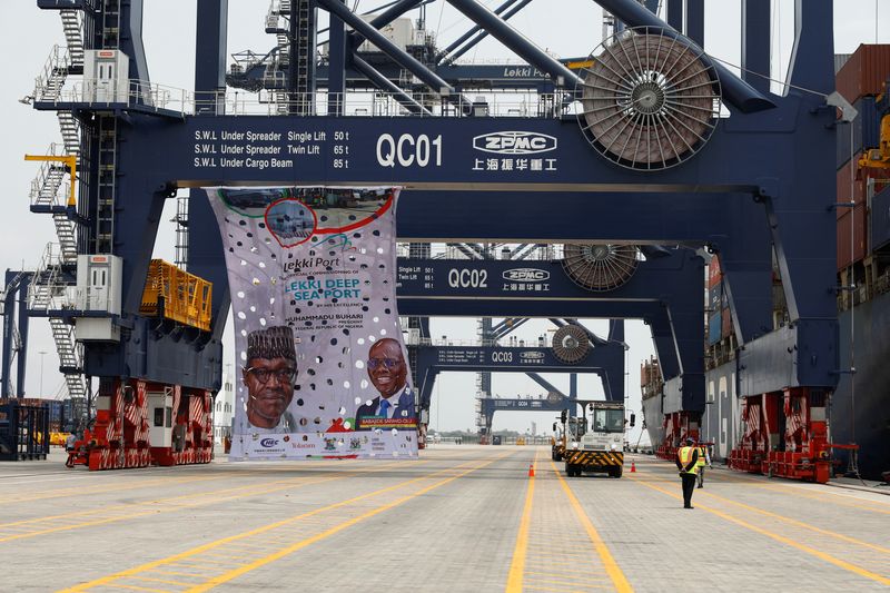 © Reuters. A view shows the newly-commissioned Lekki Deep Sea Port in Lagos, Nigeria, January 23, 2023. REUTERS/Temilade Adelaja