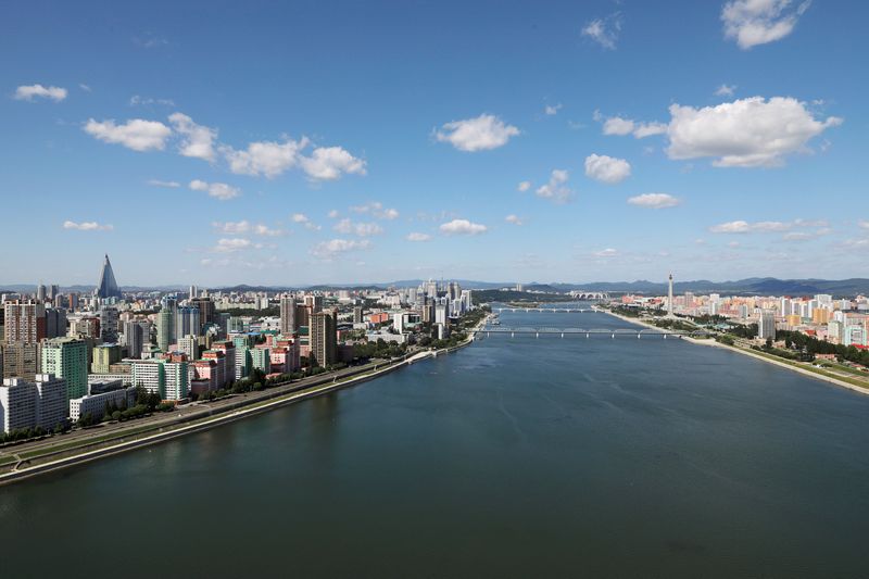 © Reuters. FILE PHOTO: A general view of the city of Pyongyang ahead of the 70th anniversary of North Korea's foundation, September 7, 2018. REUTERS/Danish Siddiqui