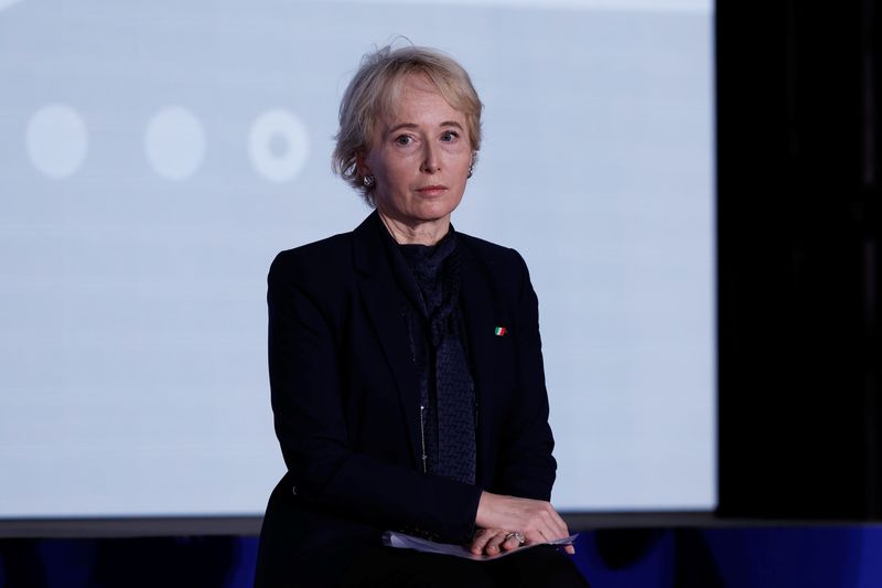 &copy; Reuters. FILE PHOTO: Nicoletta Giadrossi, Chairwoman of the Board of Directors of Ferrovie dello Stato Italiane Group, attends the European Railway Summit in Saint-Denis, near Paris, France, February 21, 2022. REUTERS/Benoit Tessier