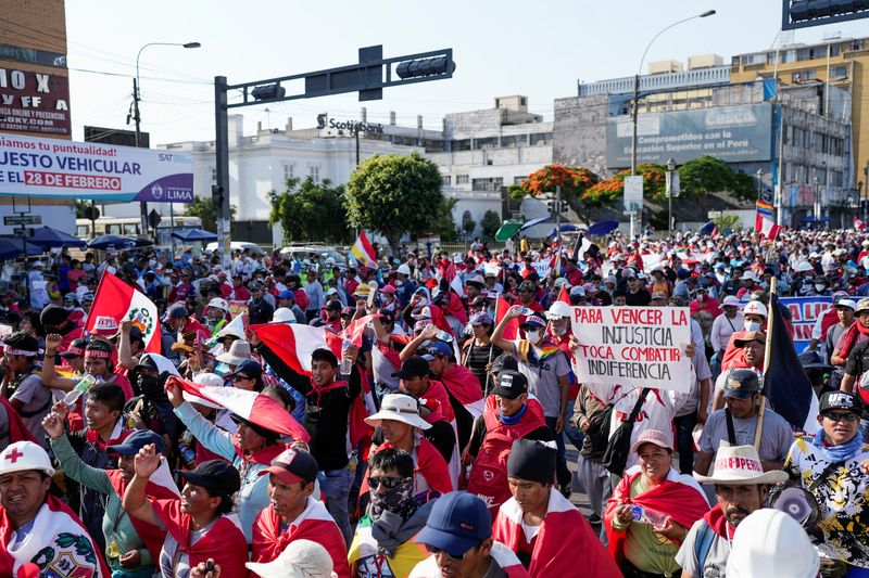 Peru president calls for 'political truce' amid protests