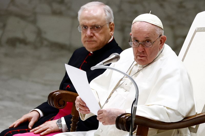 &copy; Reuters. Papa Francisco participa da audiência geral semanal no Vaticano. 25/01/2023.REUTERS/Yara Nardi