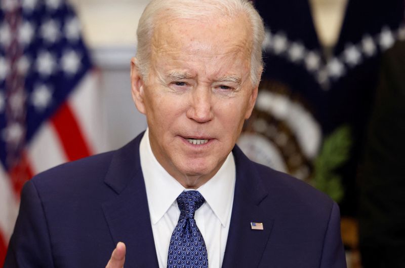 &copy; Reuters. Il presidente degli Stati Uniti Joe Biden a Washington3. REUTERS/Evelyn Hockstein