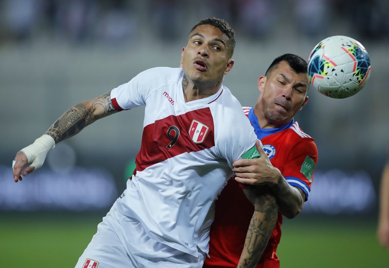 &copy; Reuters. Atacante peruano Paolo Guerrero
07/10/2021
Pool via REUTERS/Daniel Apuy