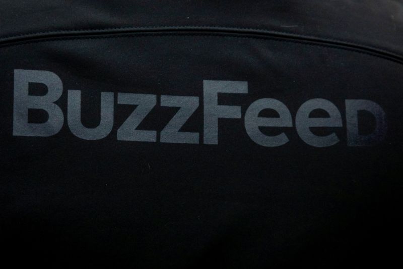 © Reuters. Logo do BuzzFeed na Times Square em Nova York 
06/12/2021
REUTERS/Brendan McDermid