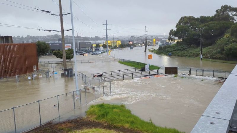 &copy; Reuters. Área inundada após fortes chuvas em Auckland, na Nova Zelândia
27/01/2023 @MonteChristoNZ/via REUTERS