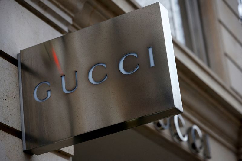 &copy; Reuters. FILE PHOTO: A Gucci sign is seen outside a shop in Paris, France, January 27, 2023. REUTERS/Sarah Meyssonnier