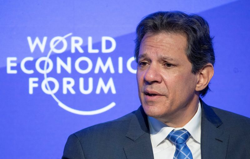 &copy; Reuters. Ministro da Fazenda, Fernando Haddad, participa de painel no Fórum Econômico Mundial em Davos, Suíça
17/01/2023
REUTERS/Arnd Wiegmann