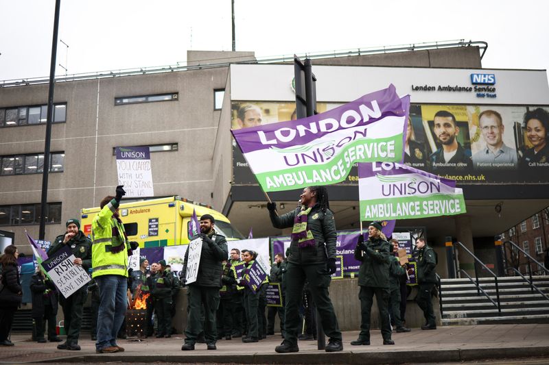 Thousands of ambulance staff in England to strike on Feb. 10