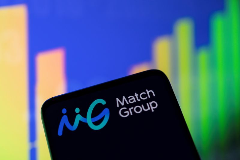 &copy; Reuters. Match Group logo and stock graph are seen in this illustration taken, May 1, 2022. REUTERS/Dado Ruvic/Illustration