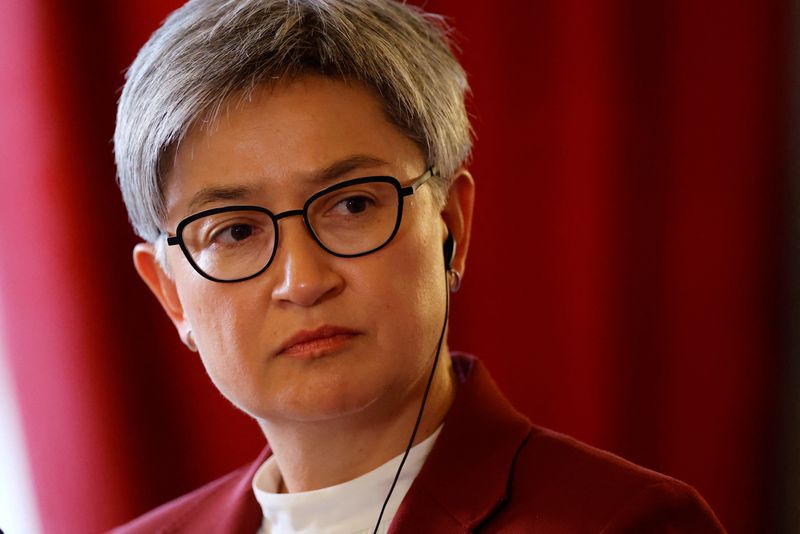 &copy; Reuters. Australia's Foreign Minister Penny Wong attends a joint news conference with France's Foreign and Defence ministers at the Quai d'Orsay in Paris, France, January 30, 2023. REUTERS/Sarah Meyssonnier