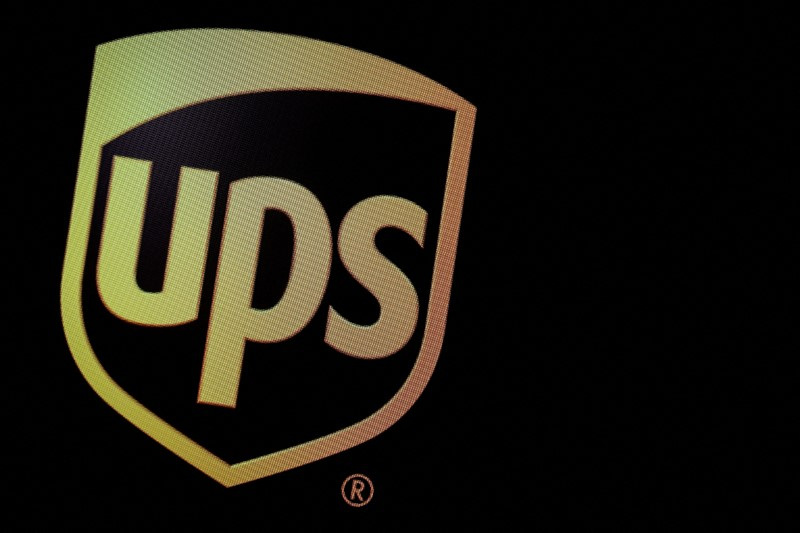 &copy; Reuters.     米物流大手ユナイテッド・パーセル・サービス（ＵＰＳ）が３１日発表した第４・四半期決算は、利益が市場予想を上回った。同社ロゴ、２０１９年１０月撮影（２０２３年　ロイター