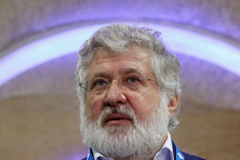 &copy; Reuters. FILE PHOTO: Ukrainian business tycoon Ihor Kolomoiskiy speaks with journalists on the sidelines of the Yalta European Strategy (YES) annual meeting in Kyiv, Ukraine September 13, 2019. REUTERS/Valentyn Ogirenko